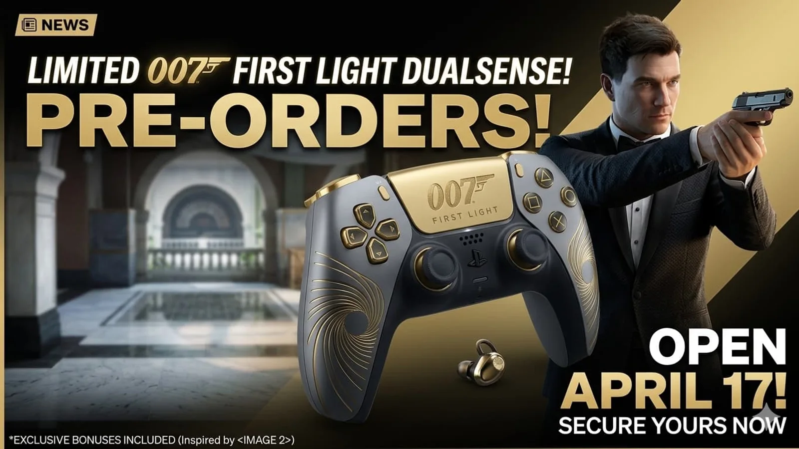 007 First Light Limited Edition DualSense Pre-Orders Open April 17