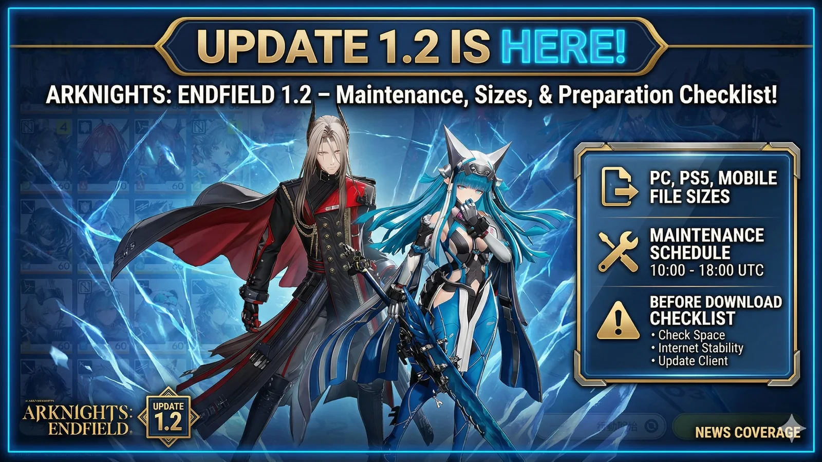 Arknights: Endfield 1.2 Update – File Sizes, Maintenance Times, and What to Know Before Downloading