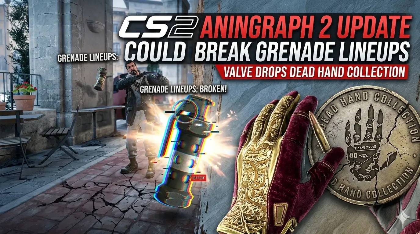 CS2 Animgraph 2 Update Could Break Grenade Lineups as Valve Drops Dead Hand Collection