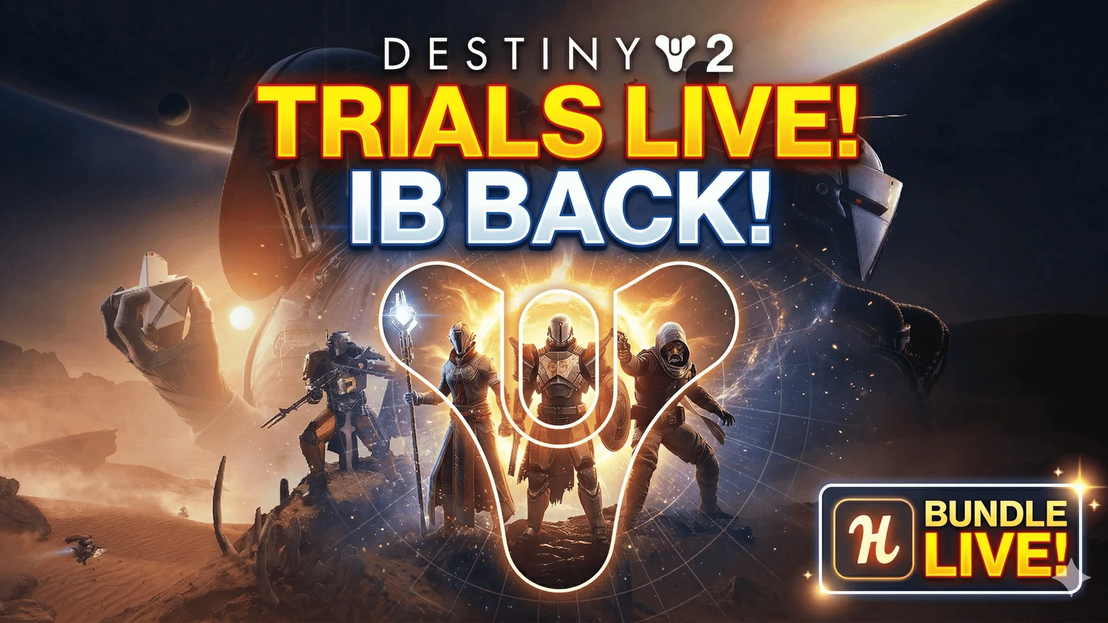 Destiny 2 Trials Starts Today, Iron Banner Returns April 14, and the Humble Bundle Is Live