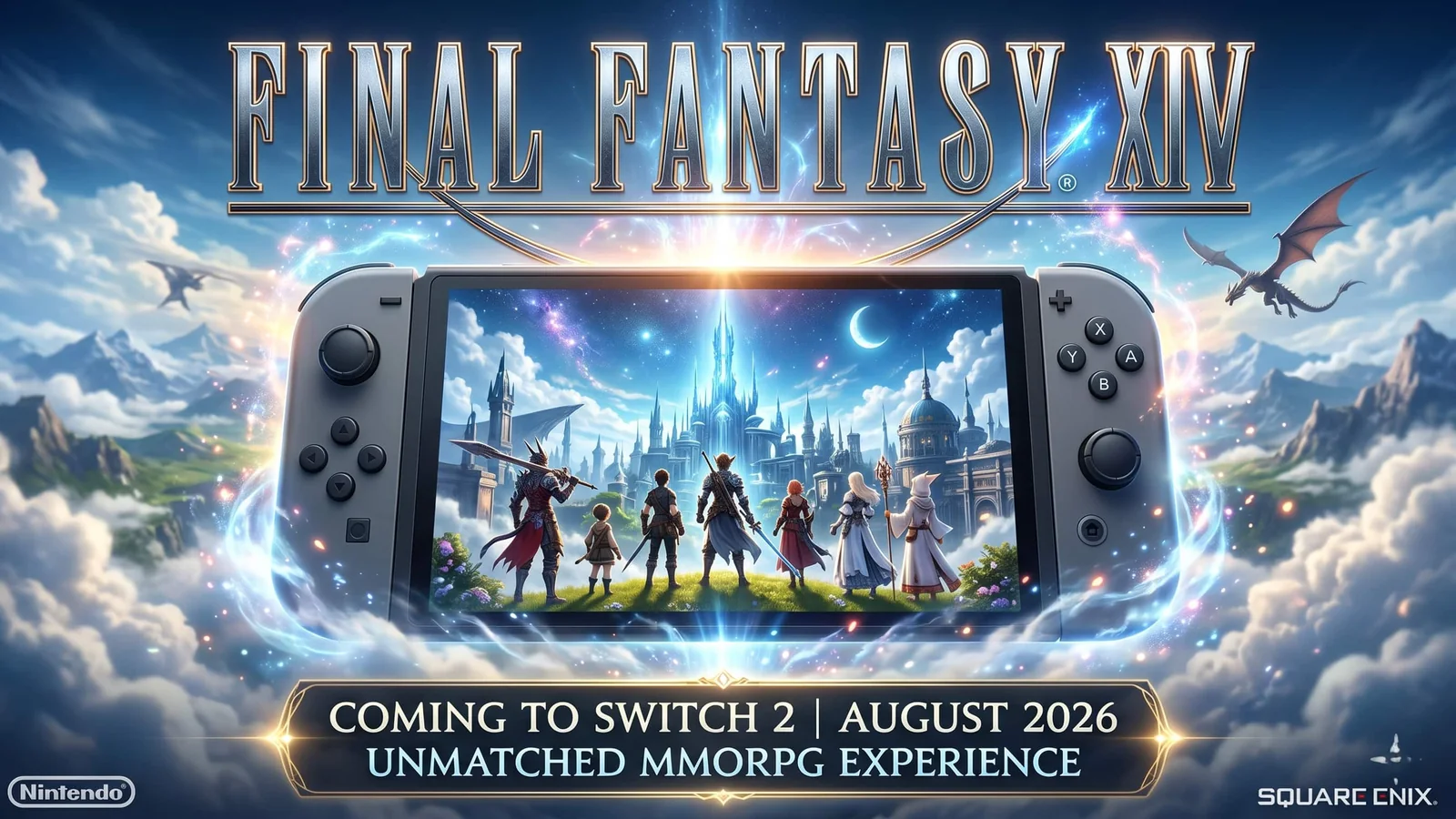 Final Fantasy XIV Coming to Switch 2 in August 2026