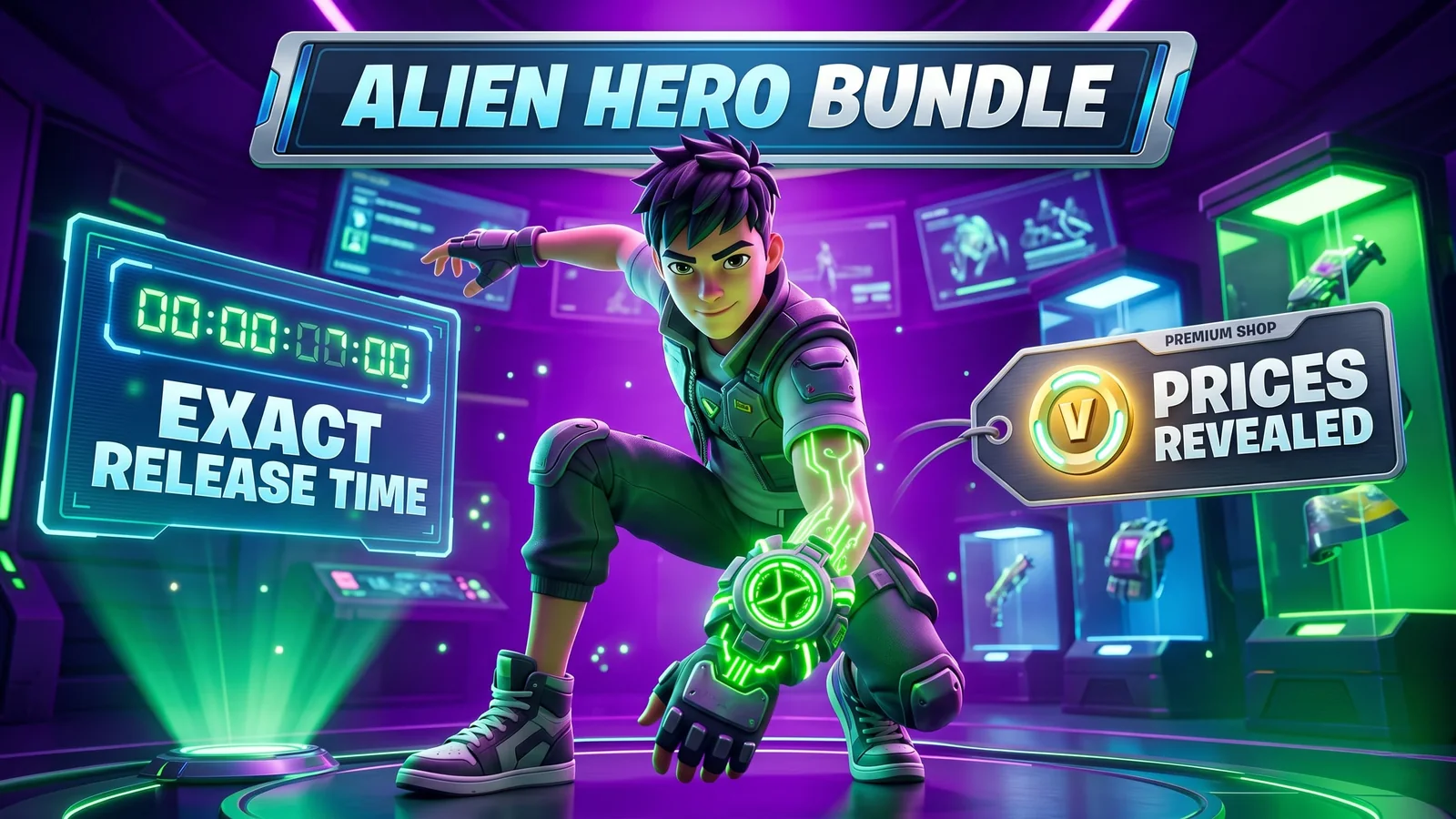Fortnite Ben 10 Bundle: Exact Release Time and V-Bucks Prices Revealed