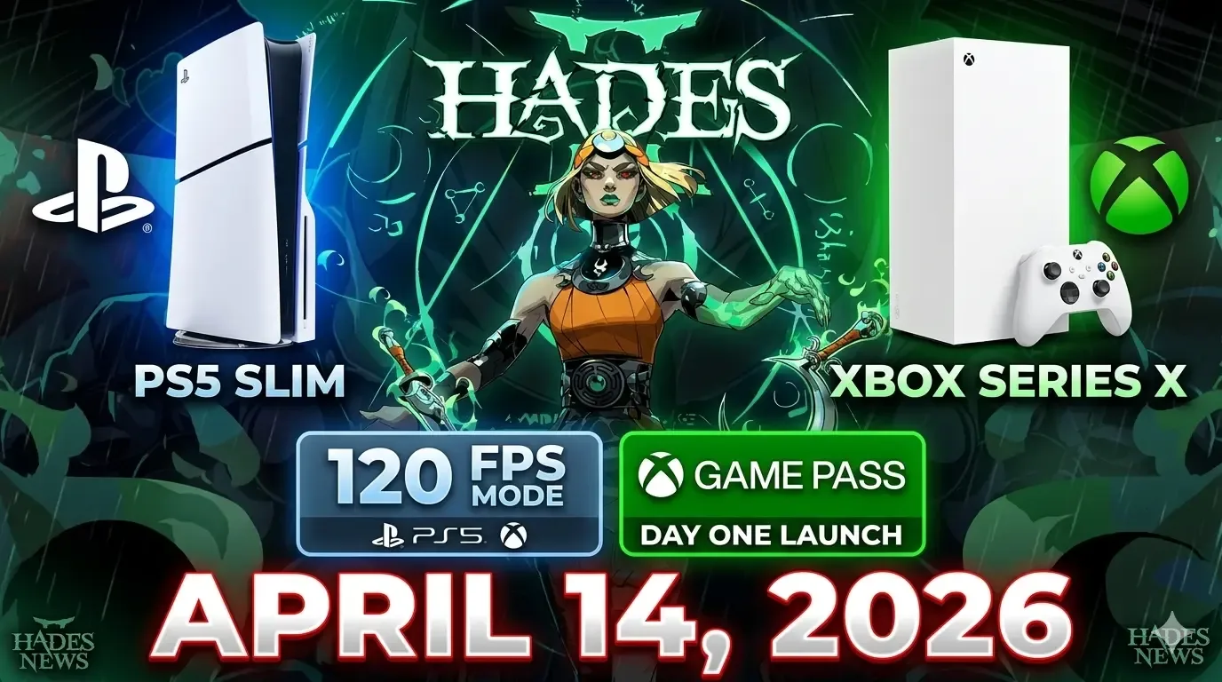 Hades II PS5 and Xbox Release Date Set for April 14 With 120 FPS and Game Pass Launch
