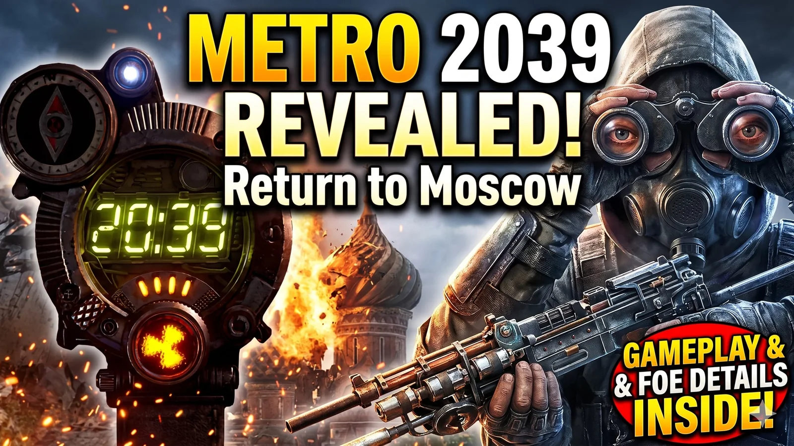 Metro 2039 Officially Revealed: Return to Moscow Pits Players Against a Familiar Fanatical Foe