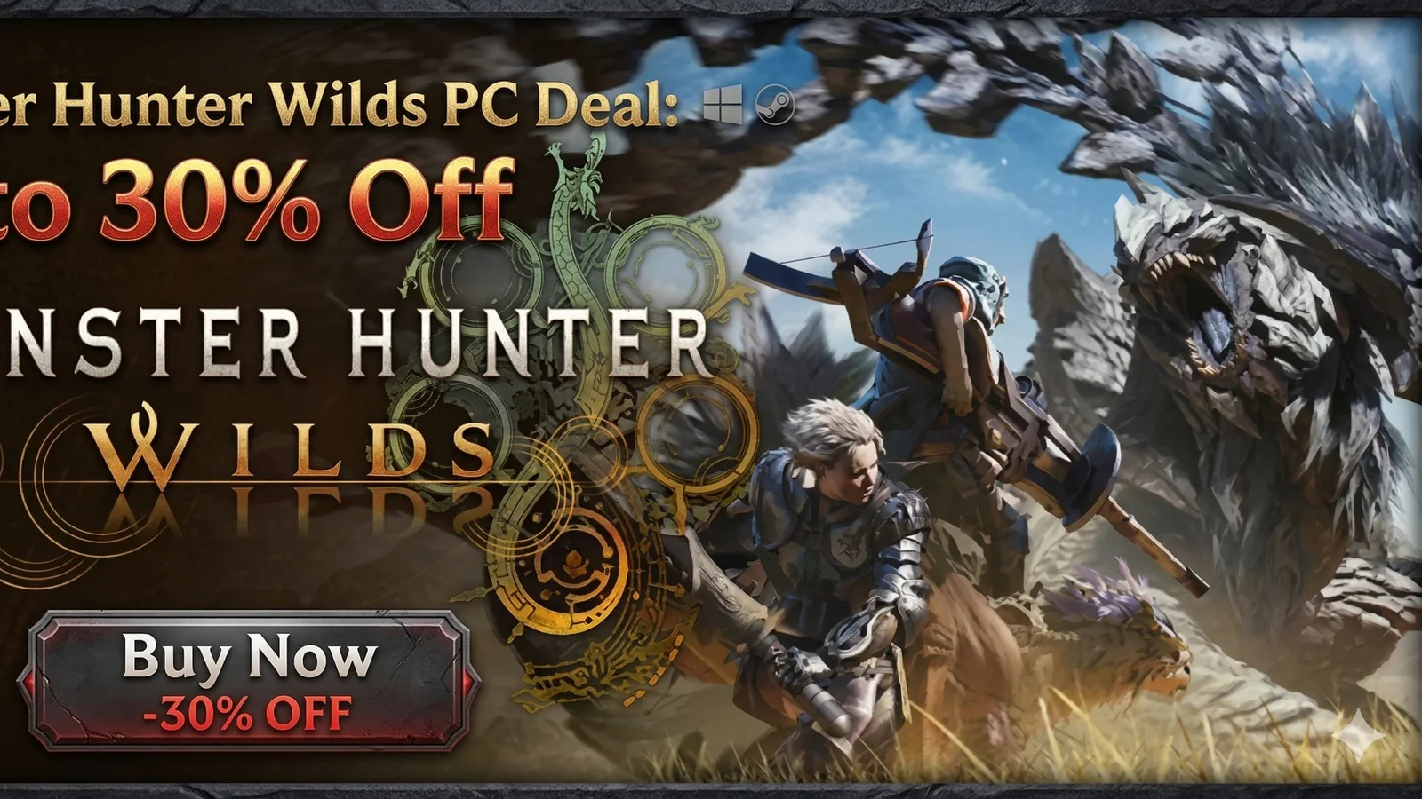 Monster Hunter Wilds PC Deal: Up to 30% Off