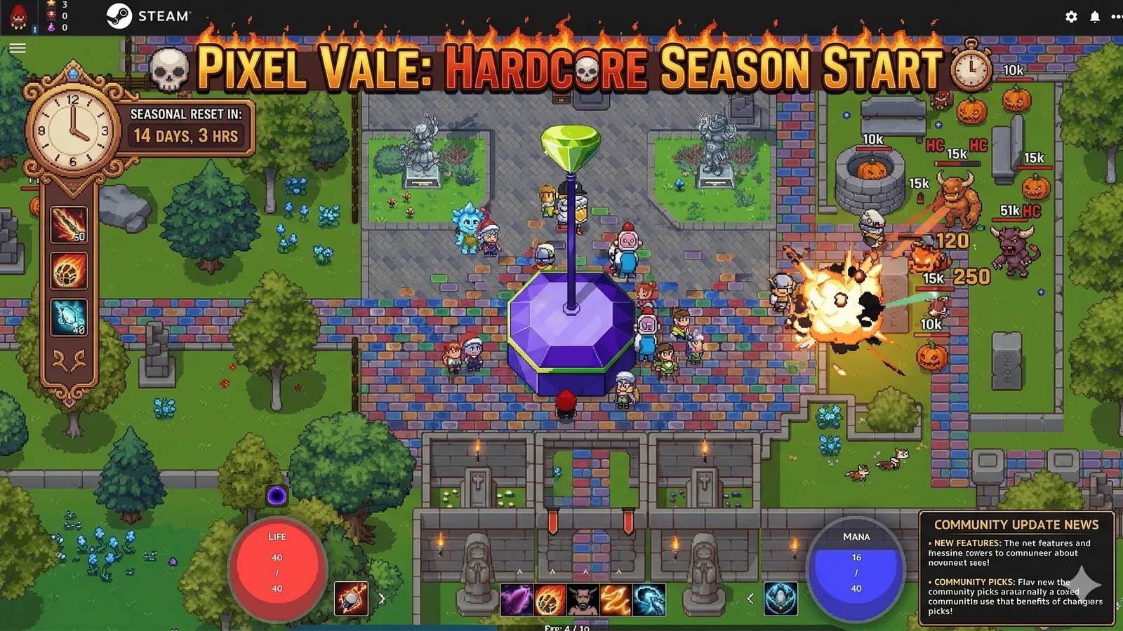 Pixel Vale Launches New Hardcore Season With Fresh Reset and High-Risk Rules