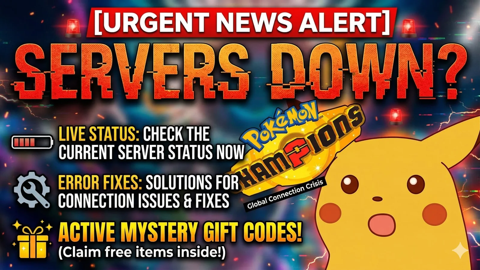 Pokemon Champions Servers Down? Current Status, Error Fixes, and Active Mystery Gift Codes
