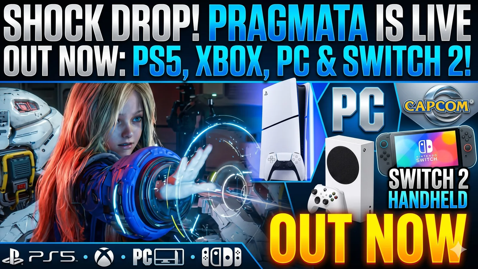 Pragmata Out Now on PS5, Xbox, PC & Switch 2 – Capcom’s Sci-Fi Hacker Shooter Is Live