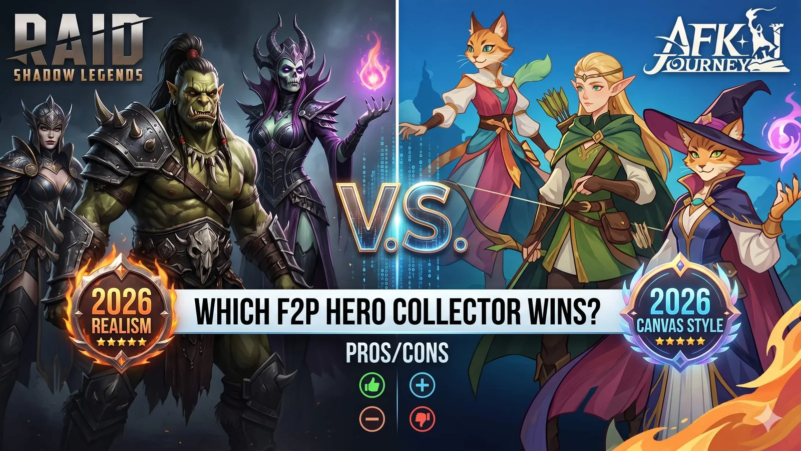 RAID vs AFK Journey in 2026: Which F2P Hero Collector Wins?