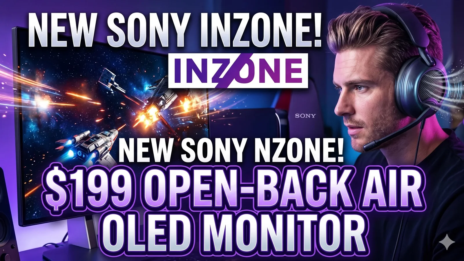 Sony Expands INZONE Lineup with $199 Open-Back Air Headset and 27-Inch OLED Monitor