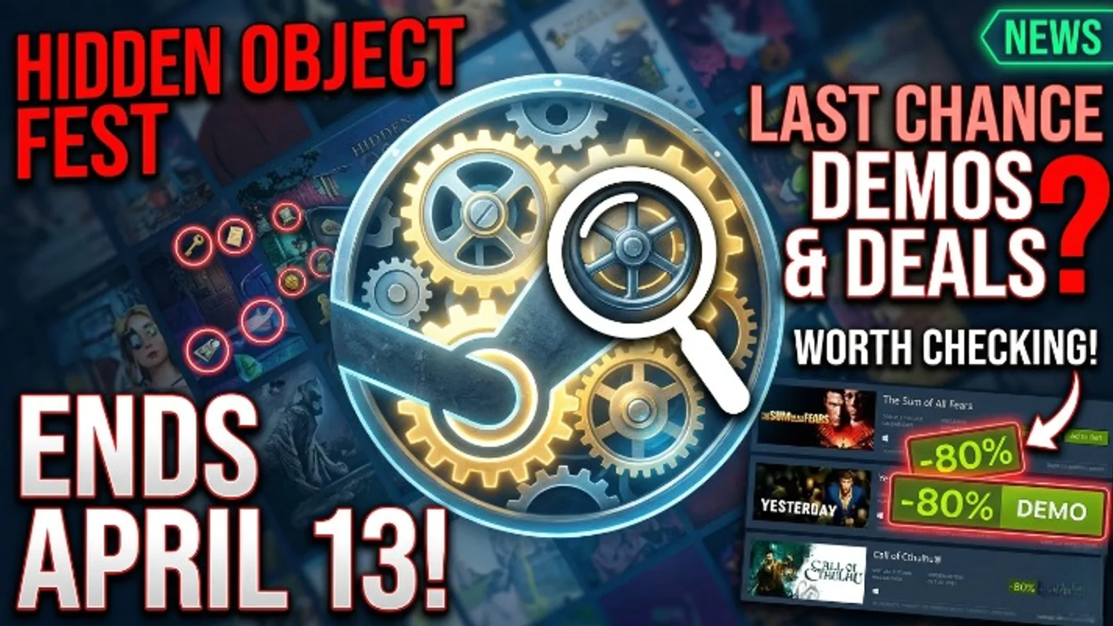 Steam Hidden Object Fest Ends April 13 — Last Demos and Deals Worth Checking