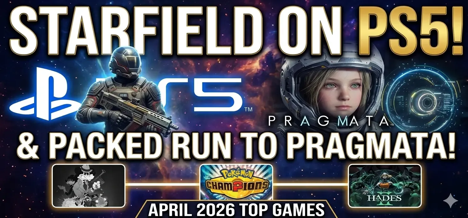 Top April 2026 Games Releasing This Week: Starfield on PS5 Leads a Packed Run to Pragmata